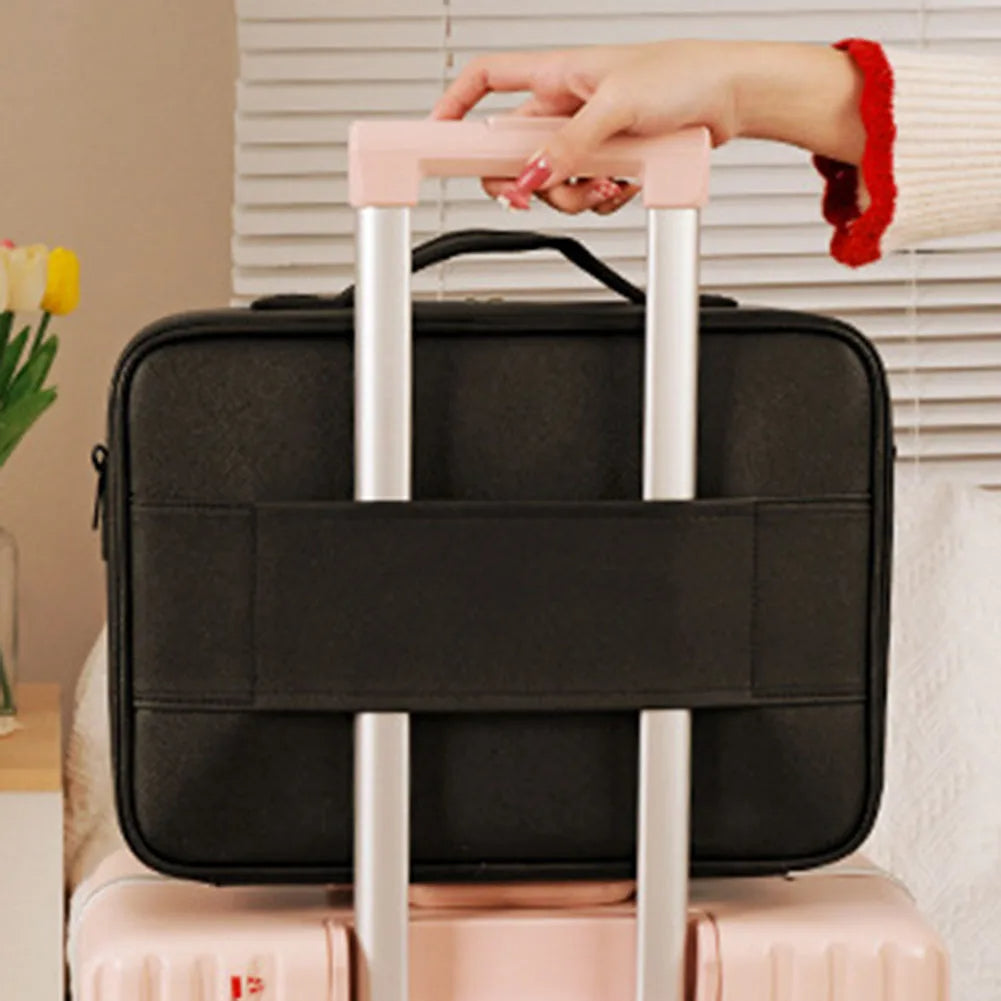 Smart LED Makeup Case with Mirror - Portable Lighted Storage