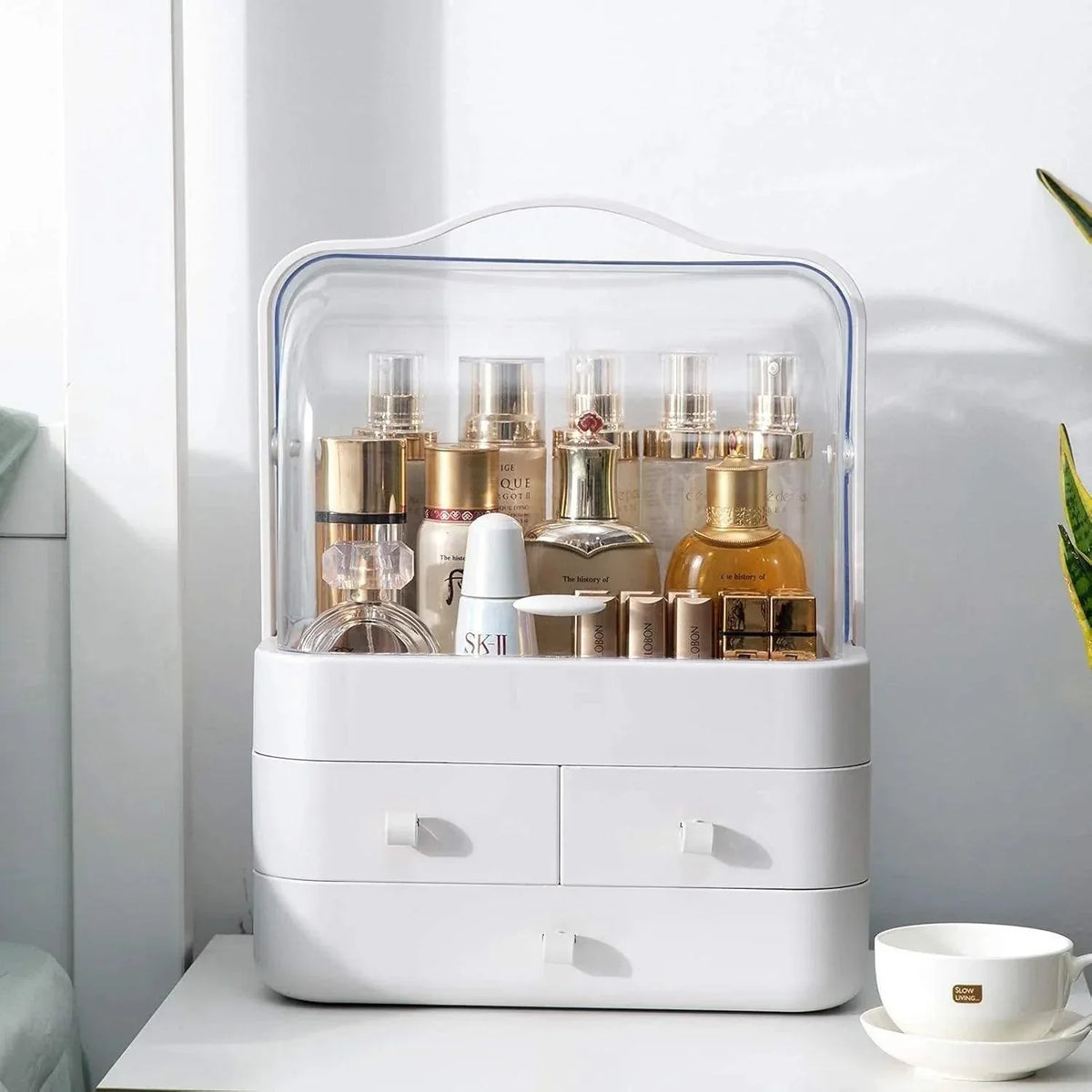 Cosmetic Organizer with Drawers: 3-Drawer Makeup Storage Solution