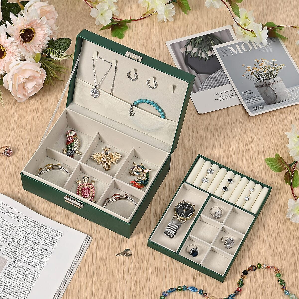 Luxury PU Leather Jewelry Box