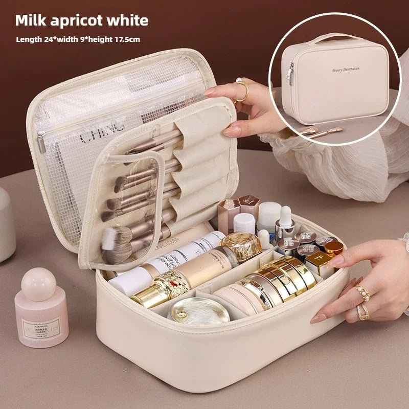 PU Leather Travel Makeup Bag