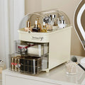 Large Capacity Cosmetics Storage Box with Dust Cover