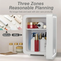Compact Makeup Fridge: Cooler & Warmer for Home Vanity or Car Use