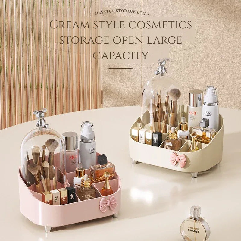 Large Capacity Makeup Organizer with Lid