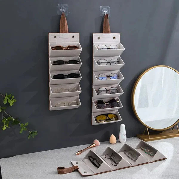 Sunglasses Organizer – 4/5/6 Slots Travel Glasses Case