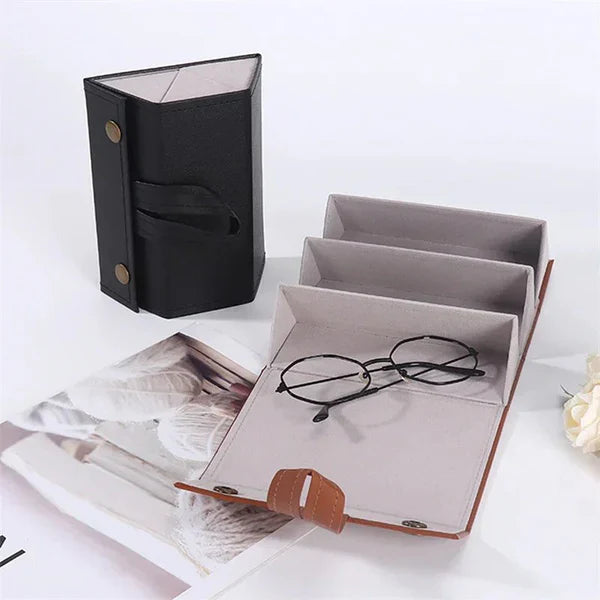 Sunglasses Organizer – 4/5/6 Slots Travel Glasses Case - Image 6