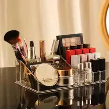 Clear Makeup Organizer with Drawers - Durable & Spacious