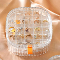 Crystal Jewelry Organizer – Clear Multi-Compartment Display Box for Rings, Earrings & Chains