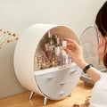 Makeup Organizer with Dust Cover - Stylish Storage
