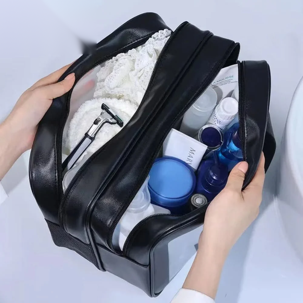 Dual Layer Waterproof Travel Bag Organizer – 2-in-1 Wet & Dry Separation