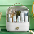 Dust-Proof Makeup Organizer with Lid & Drawers – Desktop & Bathroom Storage