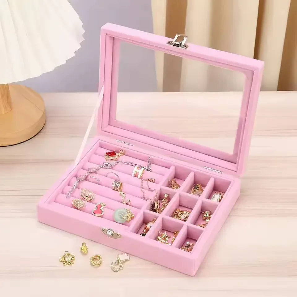 Pearl Earring and Ring Organizer Cosmetic Case - Image 5
