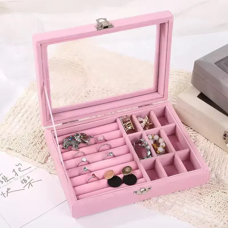 Pearl Earring and Ring Organizer Cosmetic Case - Image 3