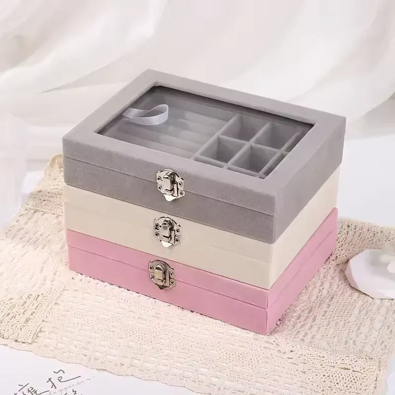 Pearl Earring and Ring Organizer Cosmetic Case - Image 2