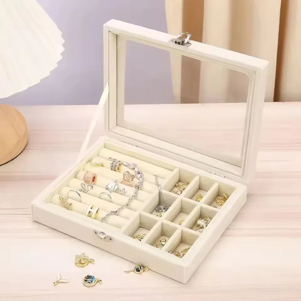 Pearl Earring and Ring Organizer Cosmetic Case - Image 7
