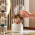 360° Rotating Makeup Organizer with Clear Cover