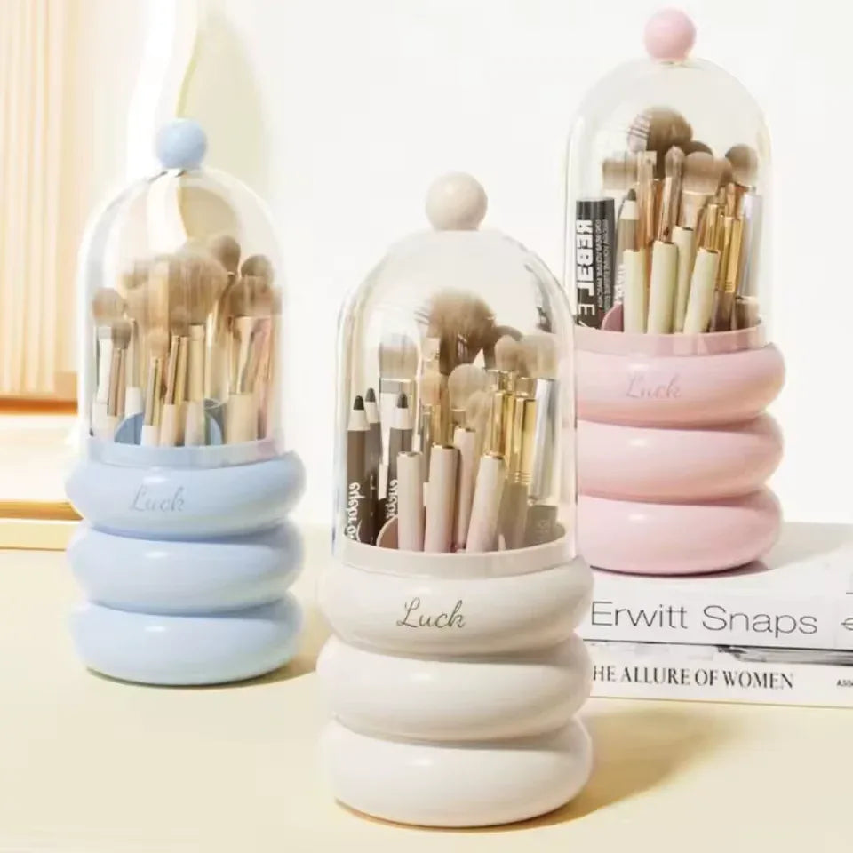 Dustproof Makeup Organizer with Lid