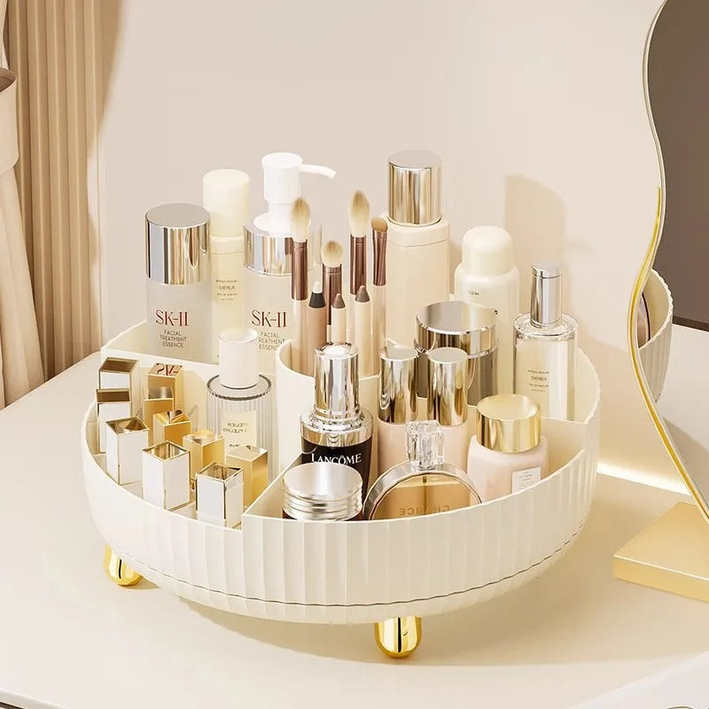 360° Rotating Luxury Cosmetic Organizer Tray