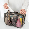 PVC Travel Cosmetic Bag – Transparent Waterproof Travel Organizer