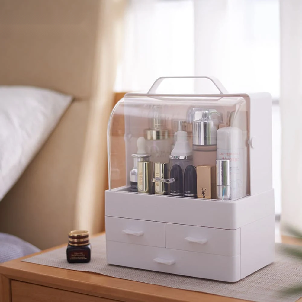 Tower Cosmetic Organizer – Multi-Layer Rotating Makeup & Vanity Storage